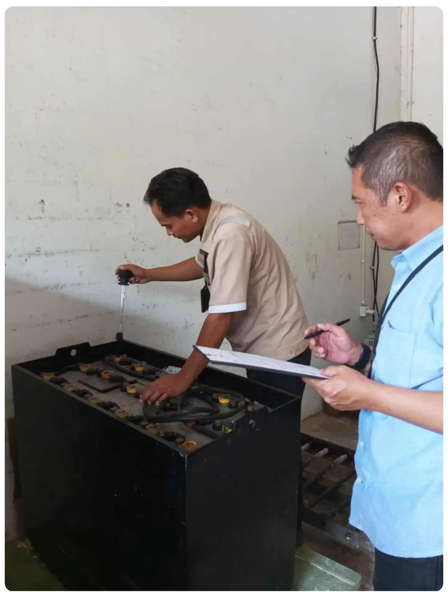 BPSI forklift battery product and technical inspection