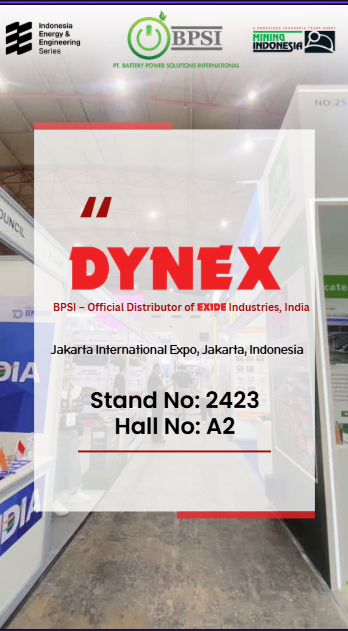 Mining Indonesia 2025 BPSI Dynex forklift battery industrial power solution