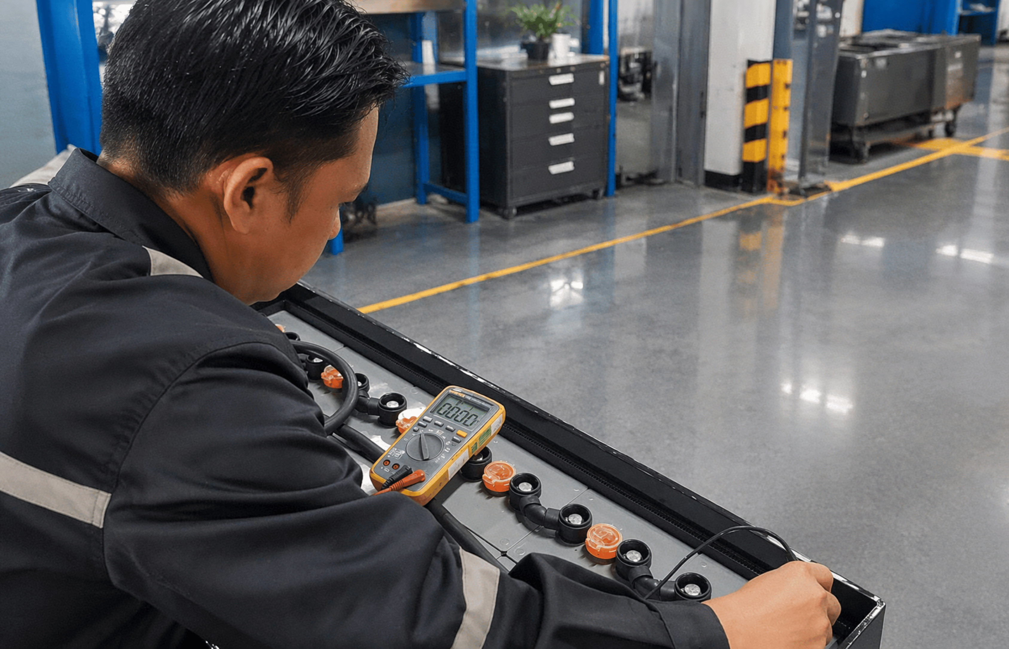 Volta baterai forklift untuk rental dan kebutuhan industri